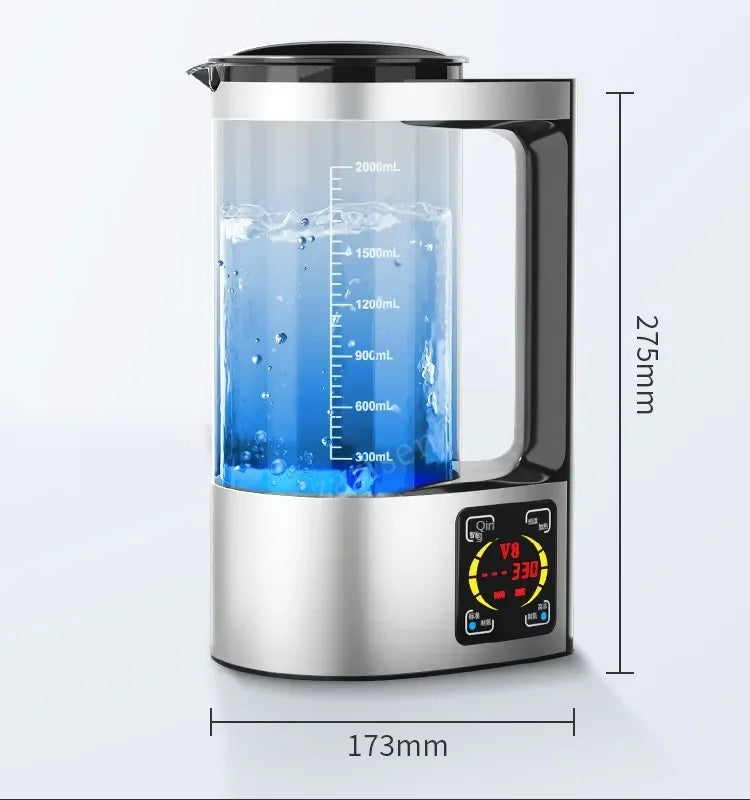 2L Hydrogen-Rich Water Kettle — Electric Ionizer Machine with Titanium Filter, 100–240V