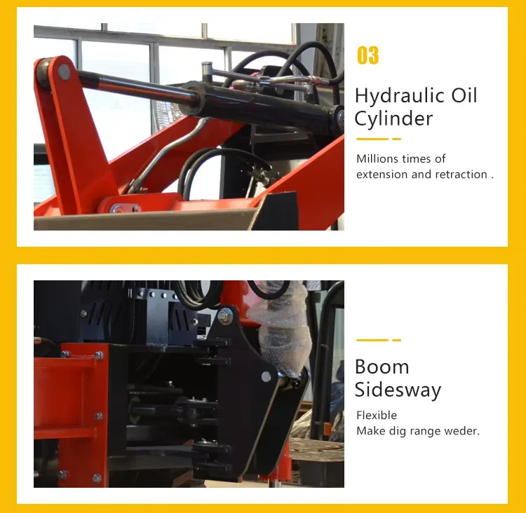 3 Ton Backhoe Loader – CE/EPA/Euro V Certified Front Loader & Digger for Farm & Construction