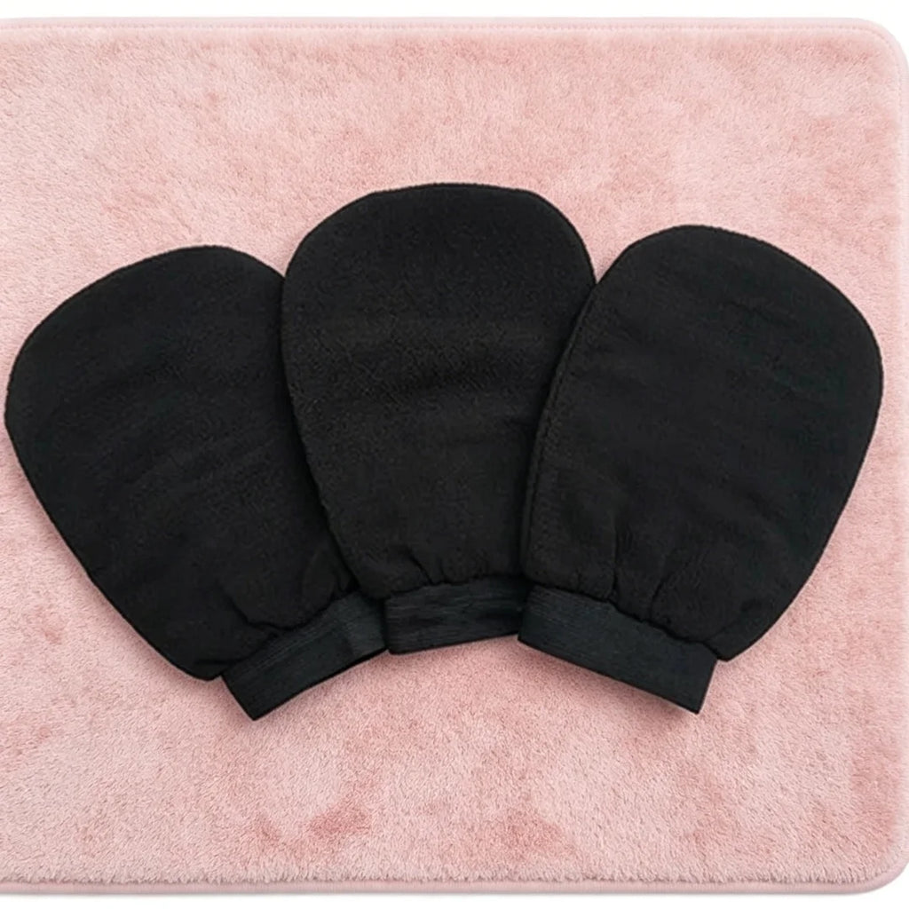 Gentle Skin Exfoliating Glove – Double-Sided Hammam Bath Peeling Glove & Soft Exfoliator Mitt