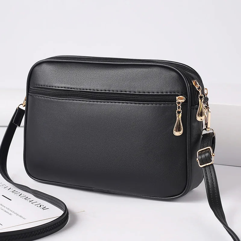 Soft PU Alligator Flap Crossbody Bag – Tassel Shoulder Purse for Women