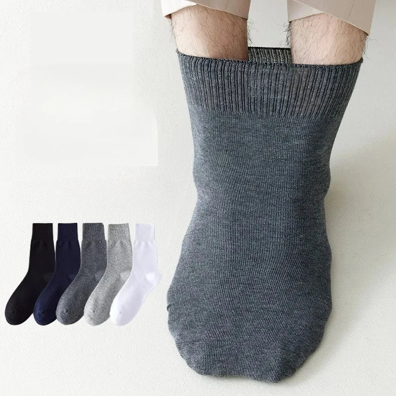Non-Binding Diabetic Socks for Wide Feet – 5 Pairs Breathable Comfort for Elderly, Pregnant & Diabetes Patients