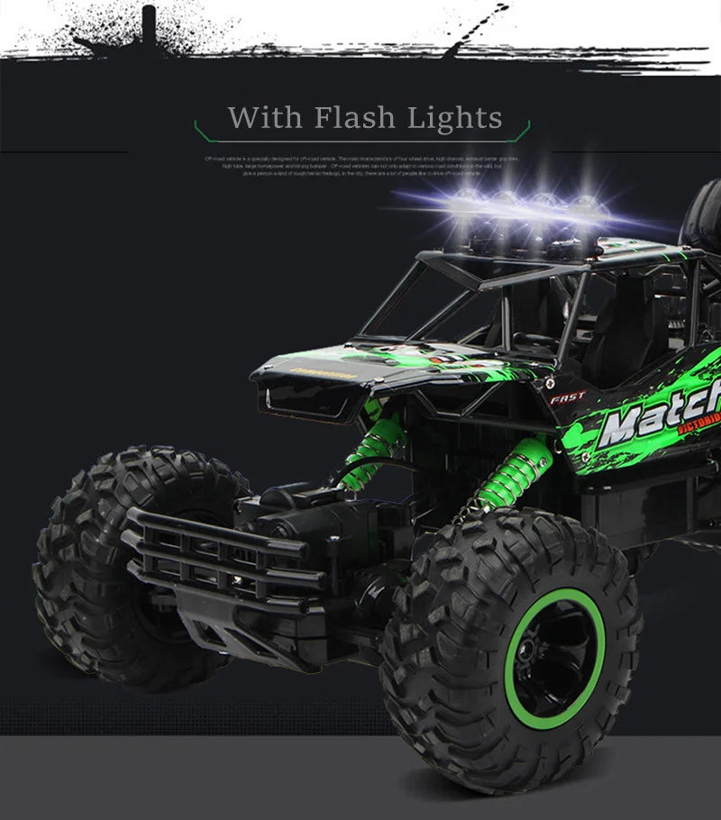 1:12 / 1:16 Scale 4WD RC Off-Road Buggy Truck – Remote Control Monster Car for Kids