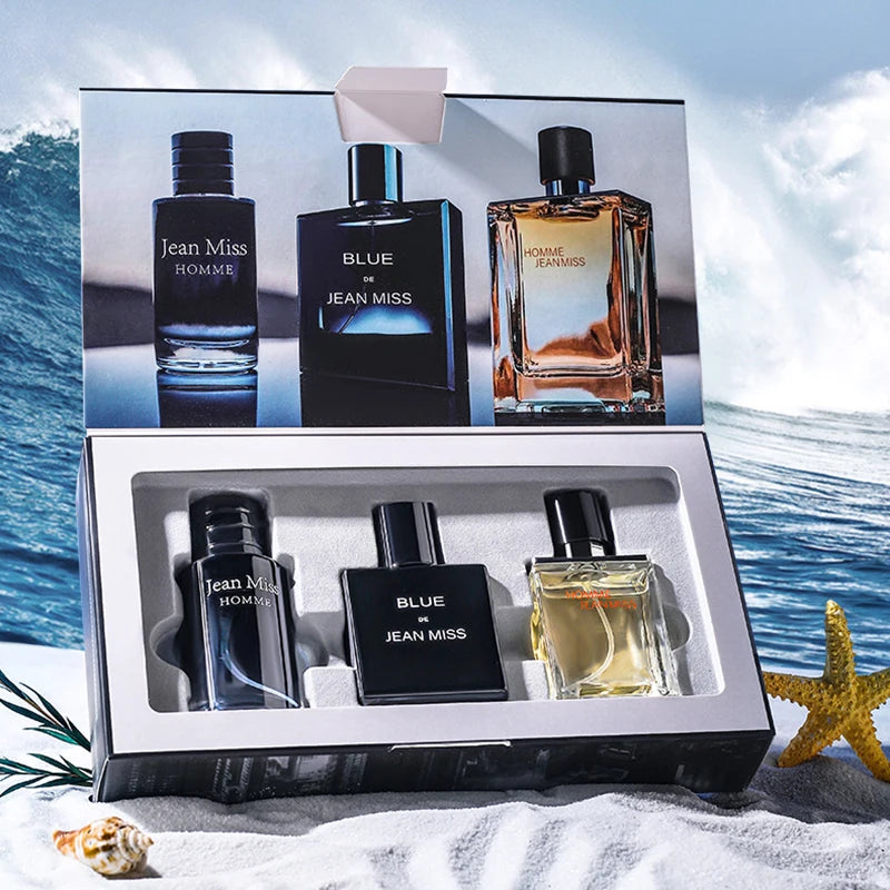 Men's Fruity Cologne Gift Set – 3-Piece Box | Long-Lasting Fragrance Spray