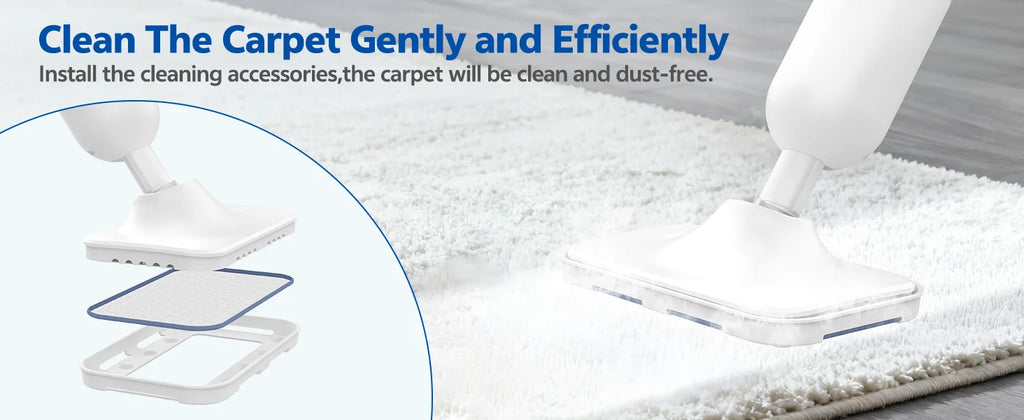 INSE 6-in-1 Powerful Steam Mop — High-Temperature Detachable Scrubbing Steam Cleaner for Hard Floors, Carpet & Kitchen