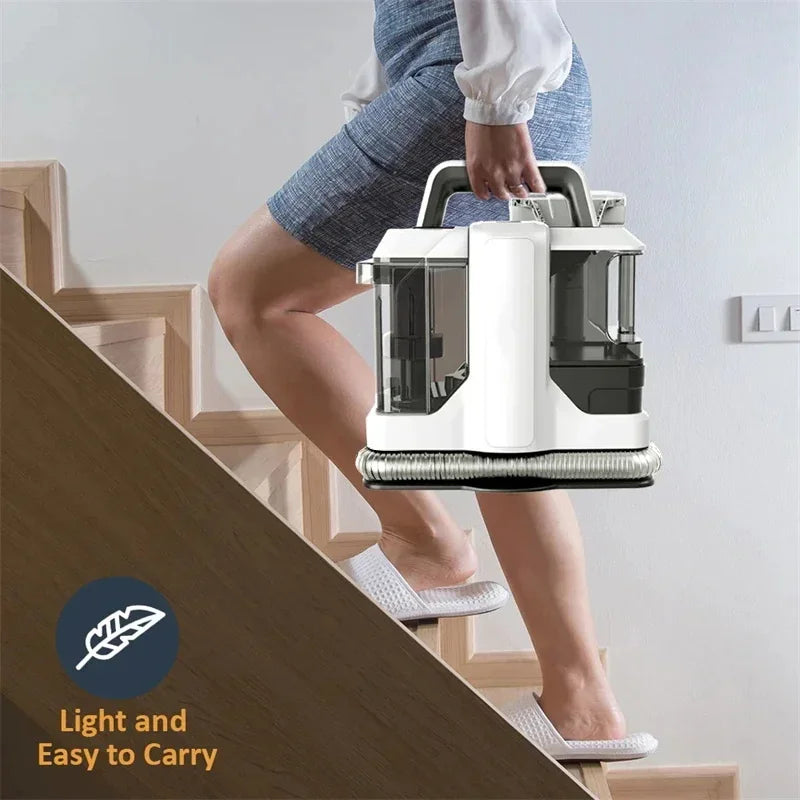 Carpet Cleaner Machine — 220V/110V Powerful Deep Stain Cleaning for Couch, Pets, Car Seats, Upholstery & Furniture Steam Cleaner