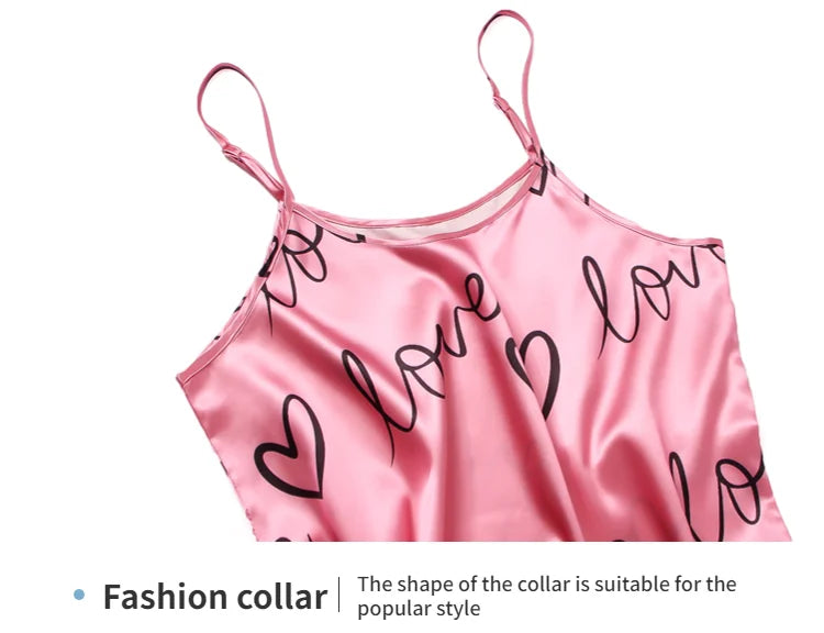 Satin Cami Slip Nightdress — Silky Sleeveless Chemise