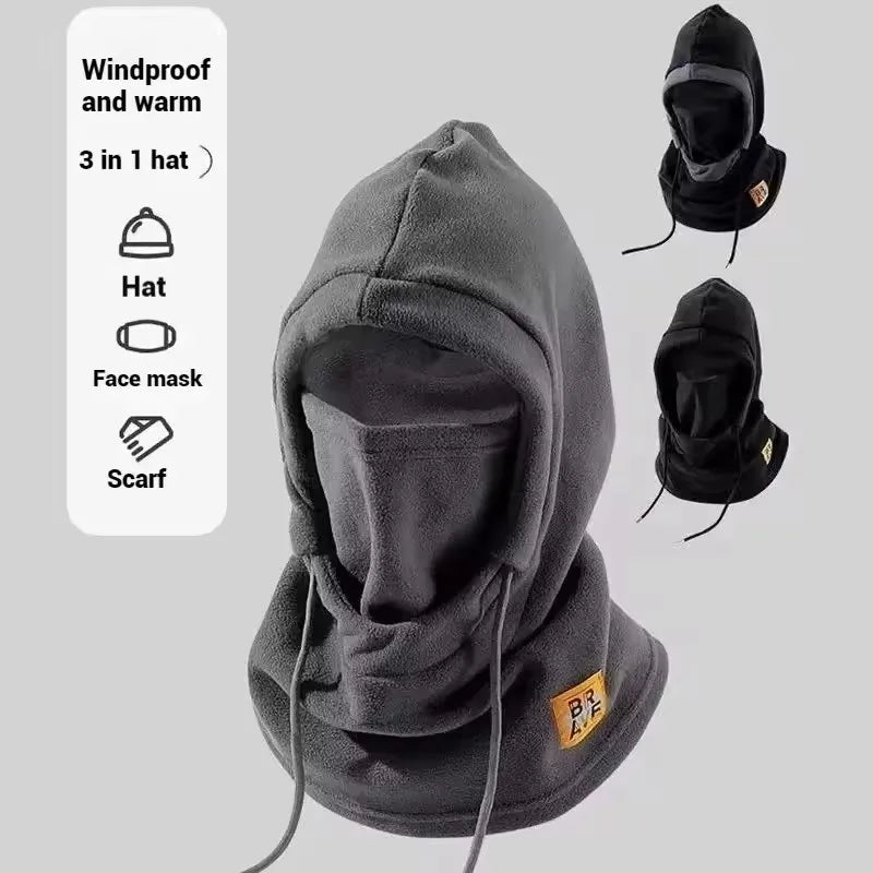 3-in-1 Winter Balaclava Hood with Face and Neck Cover