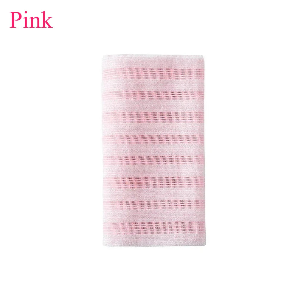 Japanese Exfoliating Bath Washcloth – Nylon Rubbing Towel Back Scrubber for Smooth Skin