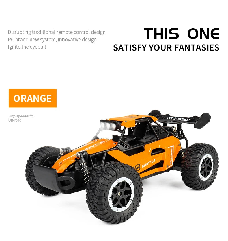 ZWN 1:16 / 1:20 Scale 2WD RC Off-Road Climbing Car with LED Light – Outdoor Kids Gift