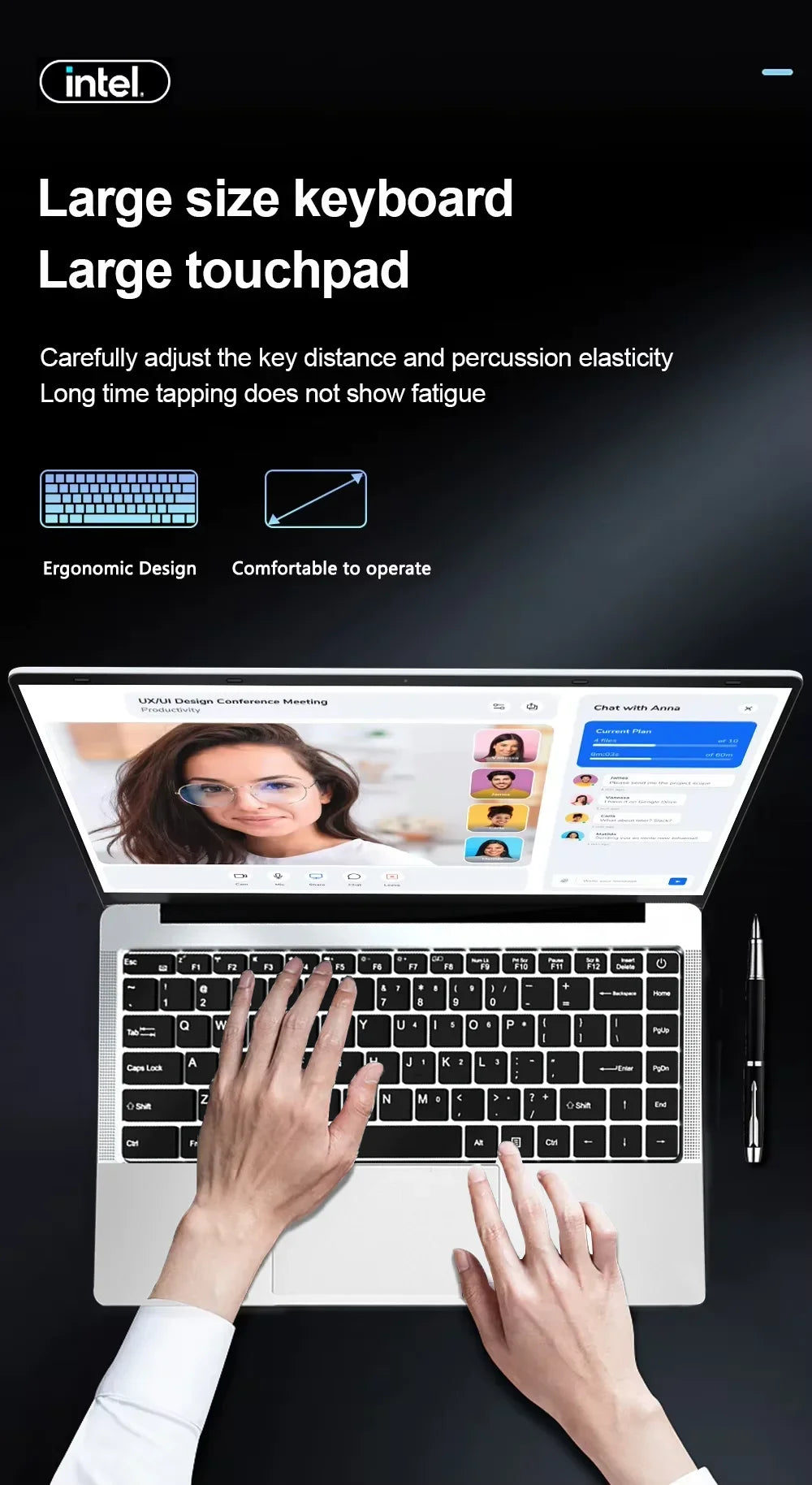 14.1" Intel i7 & Atom Dual-Processor Laptop – 12GB RAM, Up to 2TB SSD, Windows 11 Pro