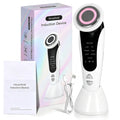 7-in-1 LED Facial Beauty Device – Cleansing, Serum Infusion, LED Light Therapy & Eye Care Massager