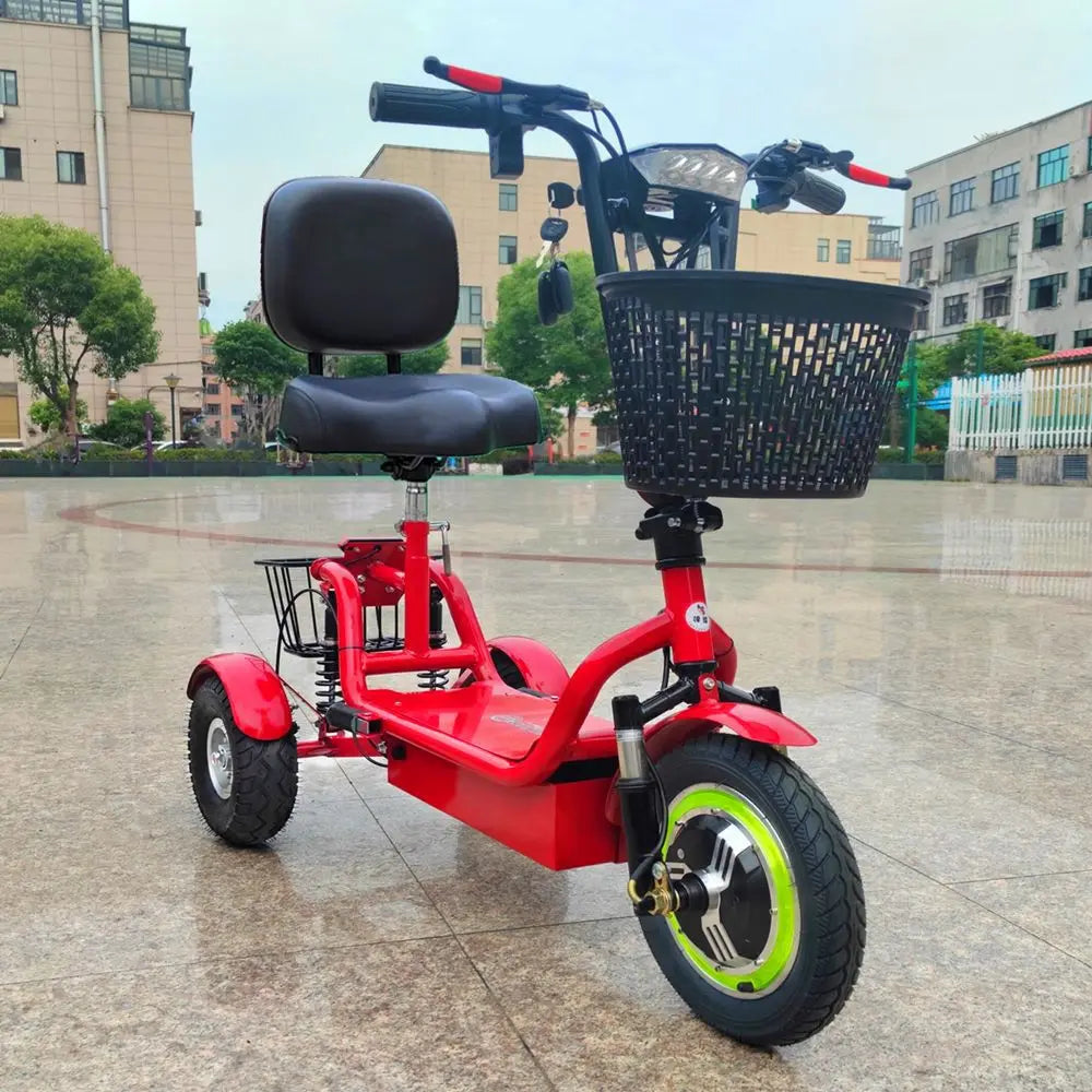 3-Wheel Electric Mobility Scooter – 350W, 48V, 30–55 km Range