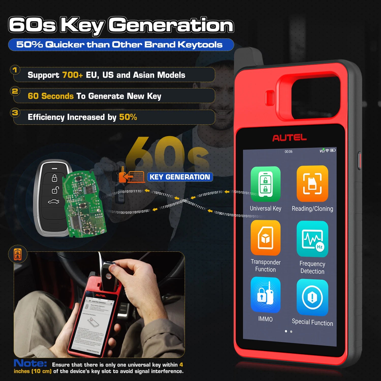 Autel MaxiIM KM100 Car Key Fob Programmer Tool