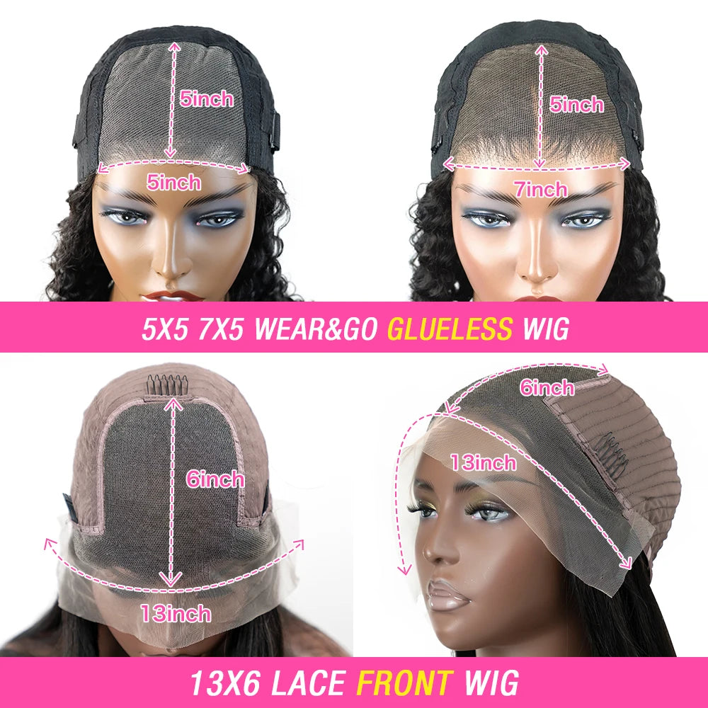 250% Kinky Curly Wigs Human Hair Afro Curly 13x6 HD Lace Frontal Wig Wear Go Glueless 5x5 Lace Front Human Hair Wigs on Sale