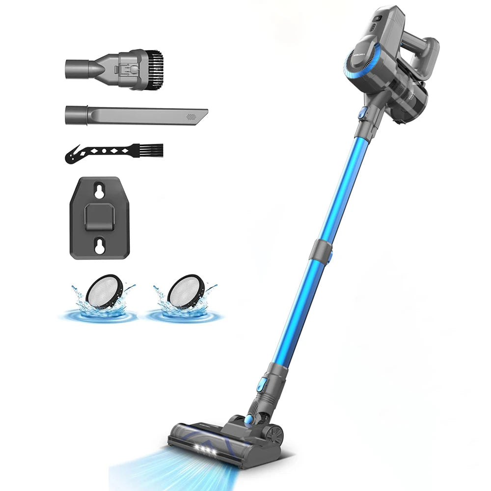 YISORA N300 Cordless Upright Vacuum Cleaner — 20Kpa Ultra-Lightweight Stick Vacuum for Carpet, Hard Floor, Car & Pet Hair