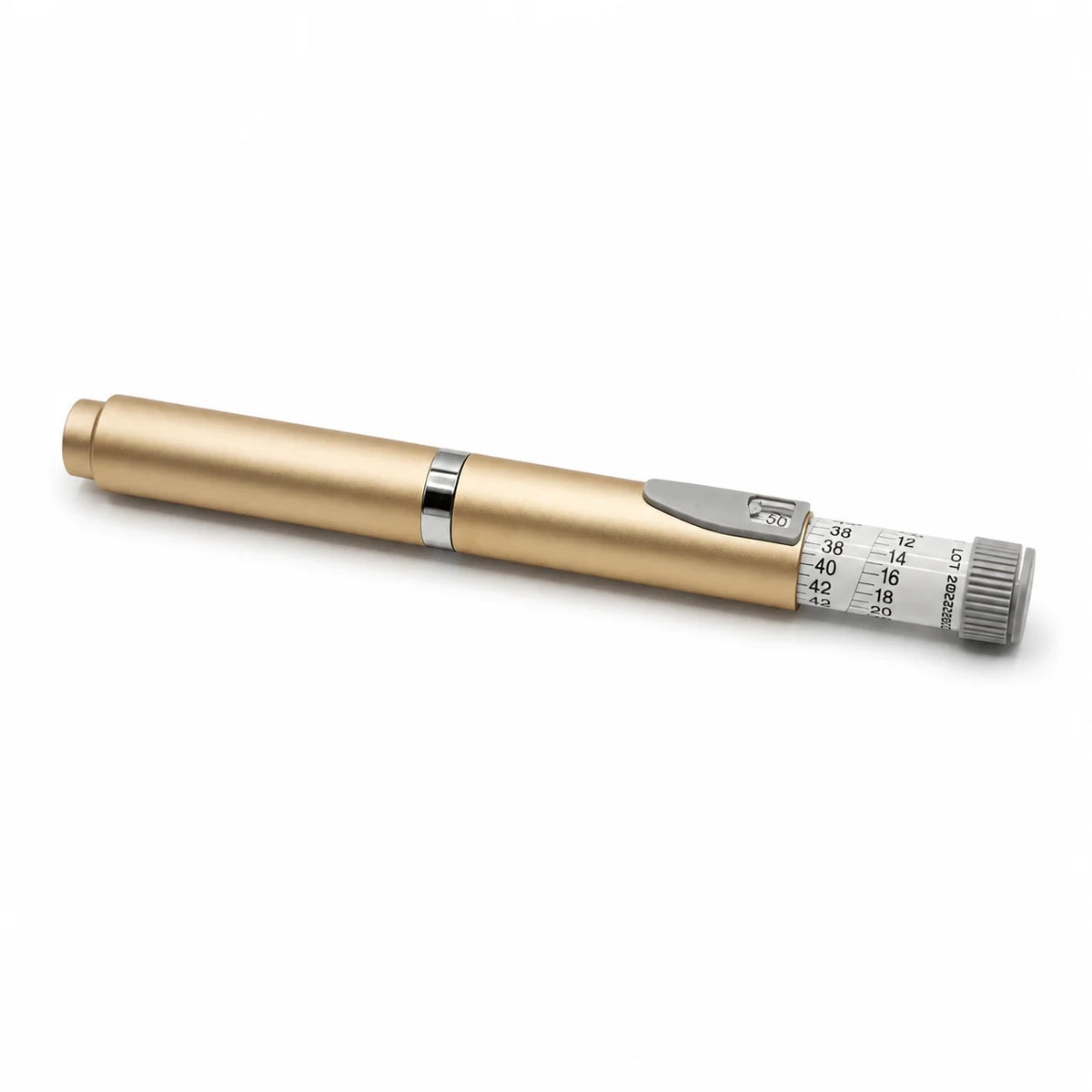 Reusable Insulin Injection Pen – Metal V2 Adjustable 60IU Dose Control with Clear Scale