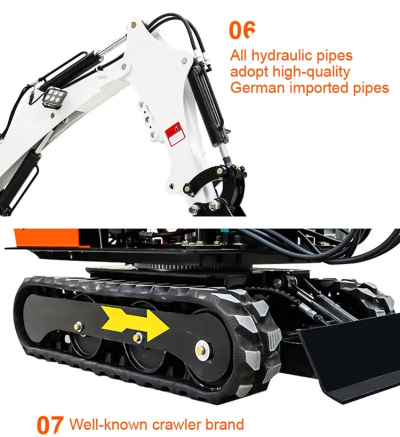 1.2 Ton Mini Digger – Compact Excavator for Construction & Engineering