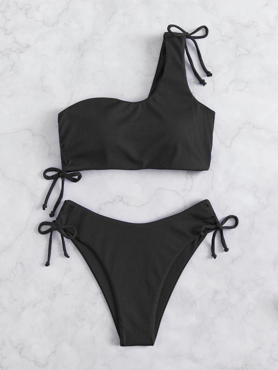 Bandeau High Waist Bikini Set — 2-Piece Women's Swimsuit
