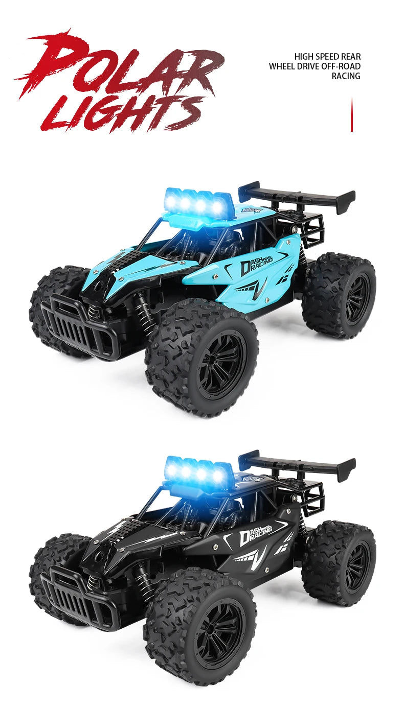 ZWN 1:16 Scale 2.4G 4WD RC Off-Road Climbing Car with LED Lights – Alloy Body for Boys & Girls
