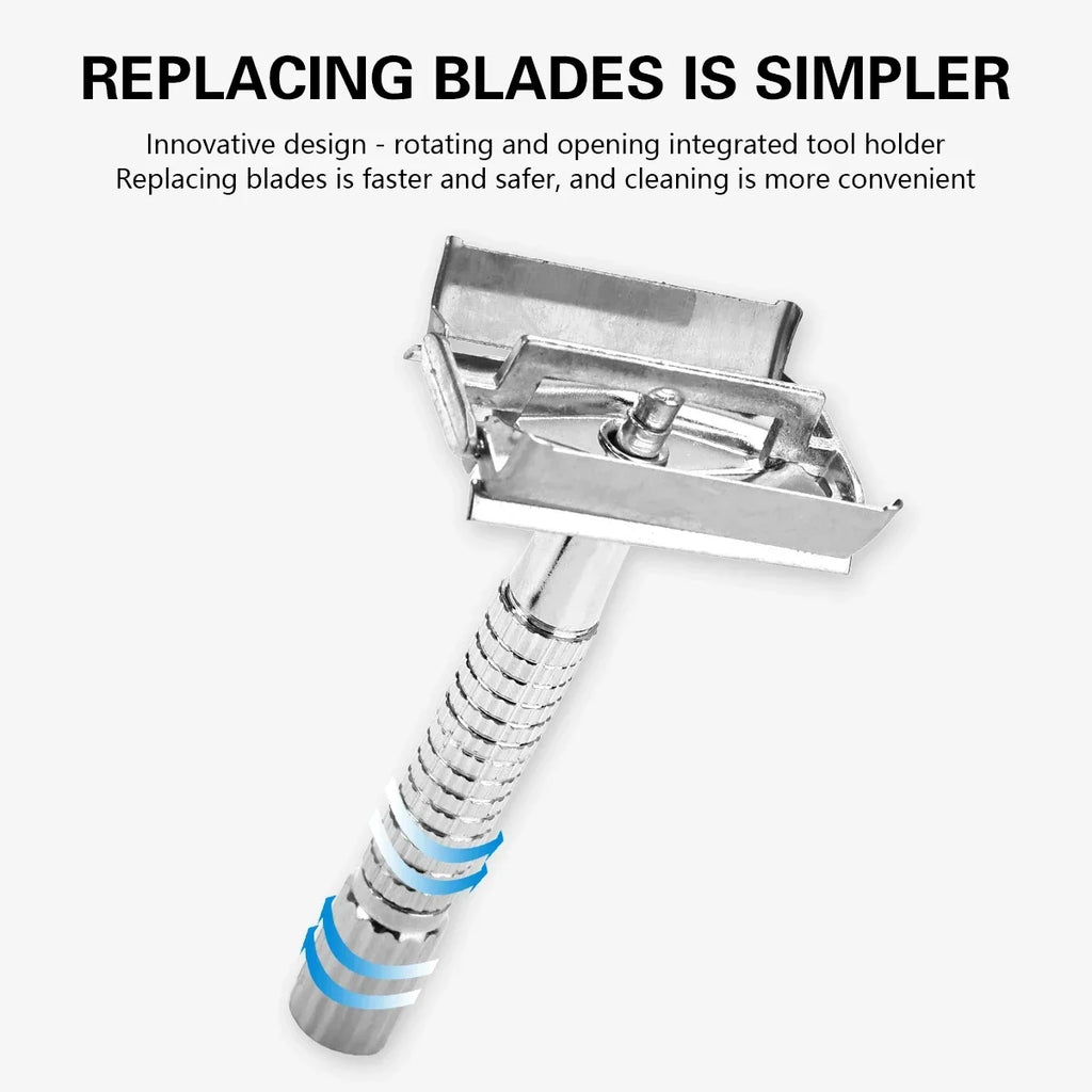 Double Edge Safety Razor for Men & Women – Delicate Box Holder with Blade Included