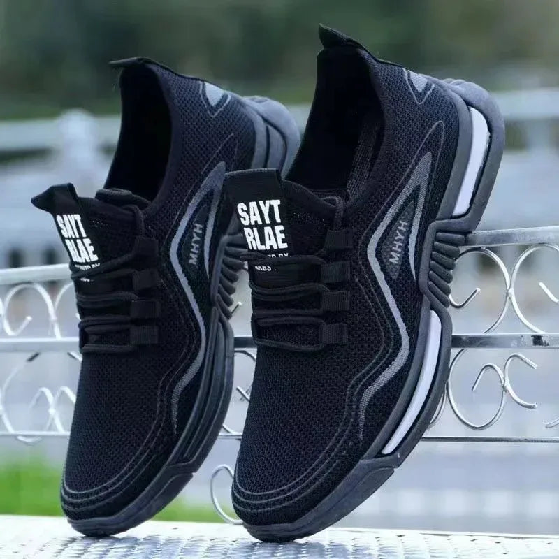 Men's Slip-On Fashion Sneakers – Breathable Running & Gym Shoes