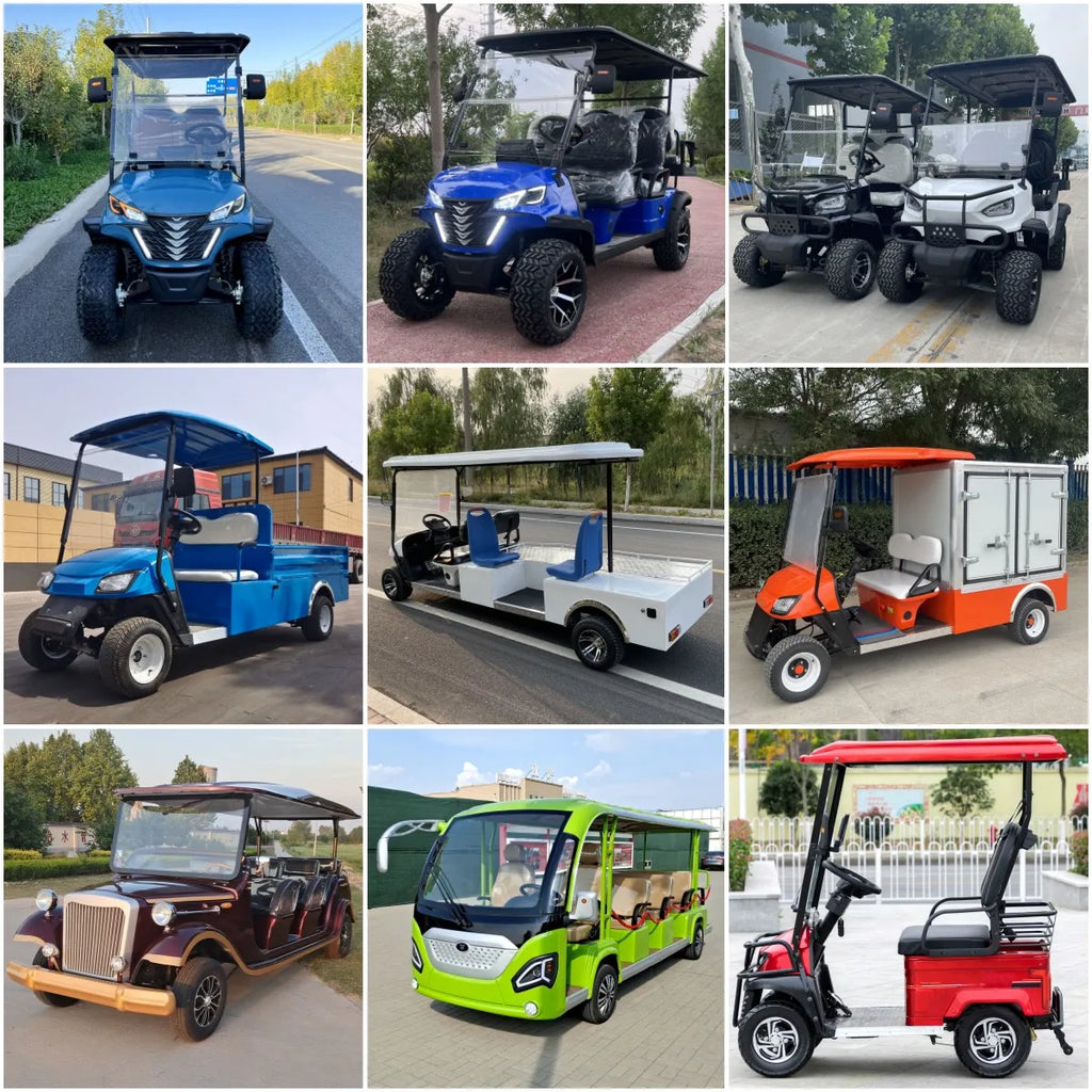 Street Legal 2-Seat Electric Golf Cart — 48V–72V AC Controller, 5000W Motor