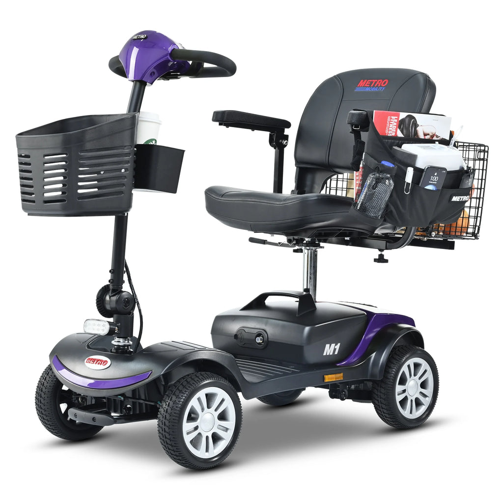 4-Wheel Mobility Scooter for Seniors, Foldable Travel Design
