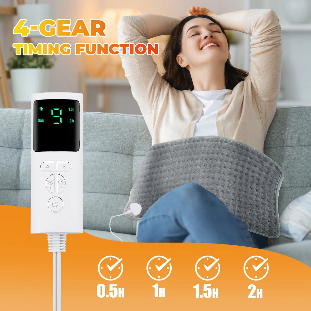 Electric Heating Blanket Mat – Heated Pad for Bed & Sofa, Warm Winter Thermal Blanket, 58x29cm