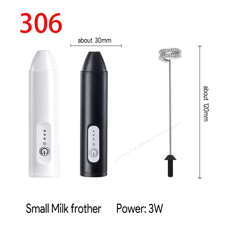 Wireless USB Rechargeable Milk Frother – 3-Speed Handheld Foam Maker & Coffee Whisk