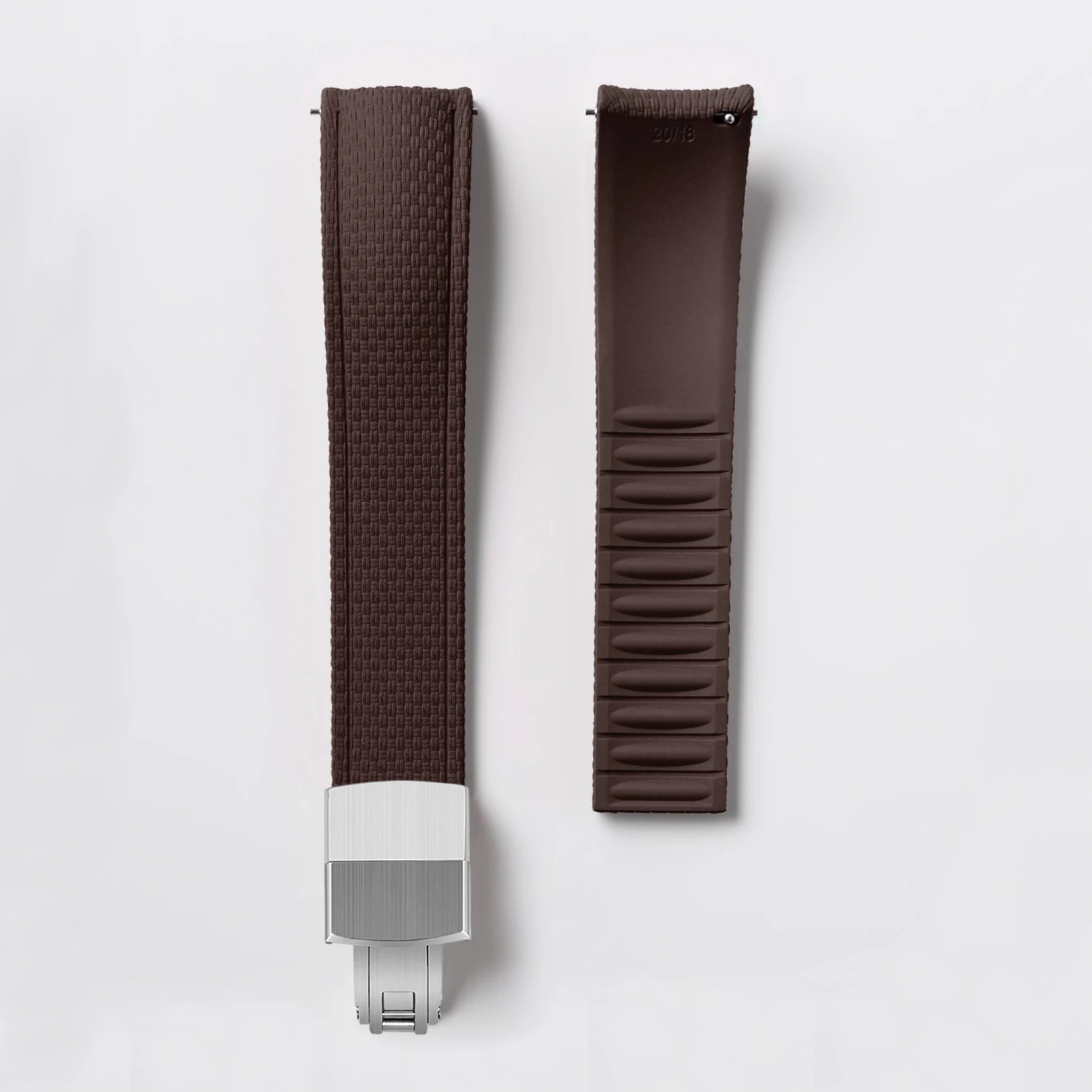 CTS Curved FKM Rubber Quick Release Watch Strap | 18-24mm Universal Diving Bracelet Band