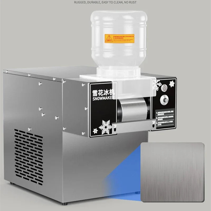 Mini Snow Ice Shaver Machine – 60KG/24h Snowflake Bingsu Maker 110V/220V