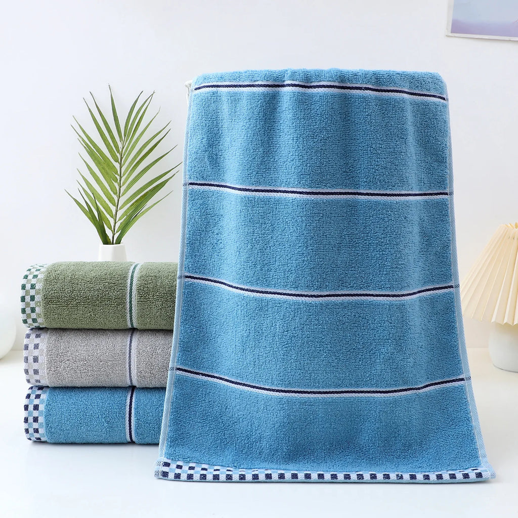 Jacquard Cotton Face Towel – Soft, Absorbent & Skin-Friendly, 3 Colors