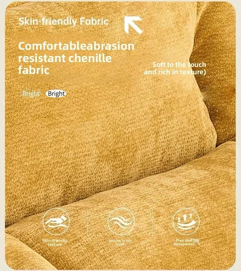 Adjustable Folding Rocking Chair with Cushioned Seat