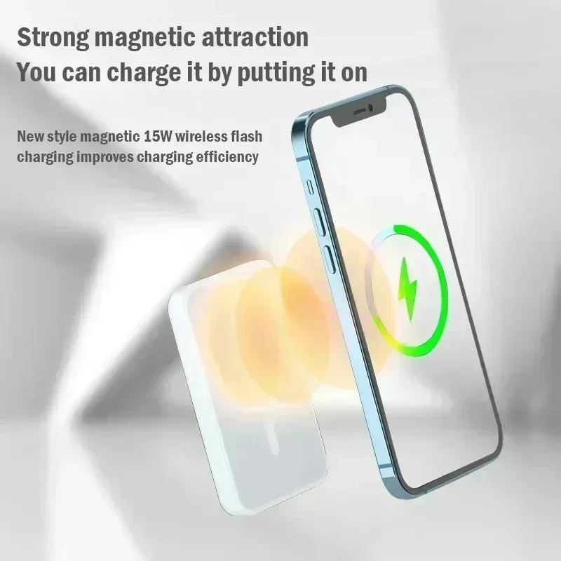 Lenovo 25W Magnetic Wireless Power Bank – MagSafe Fast Charging for iPhone & Android