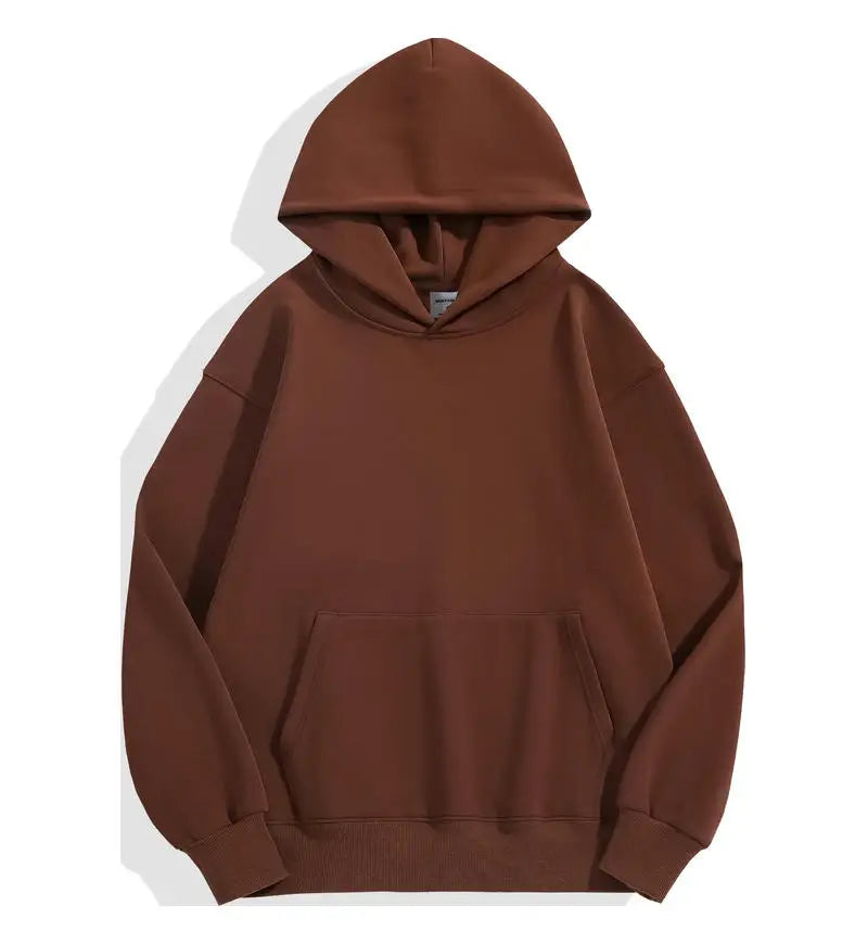 Men's Heavy Cotton Hoodie Sweatshirt — Premium Heavyweight Pullover