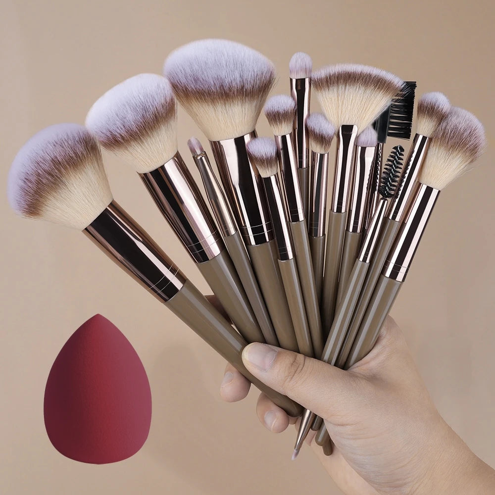 Super Soft Detail Makeup Brush Set — Blush, Highlighter, Foundation & Eyeshadow