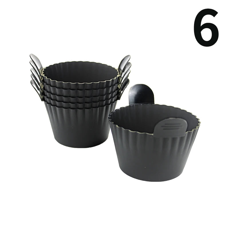 Silicone Air Fryer Egg Poacher & Cupcake Baking Cups — Ramekins & Basket for Air Fryer Ovens