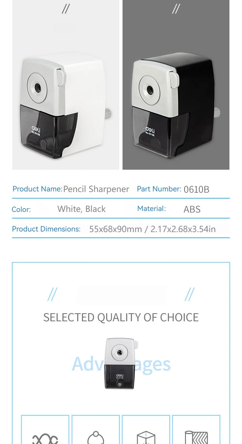 Deli Manual Rotary Pencil Sharpener