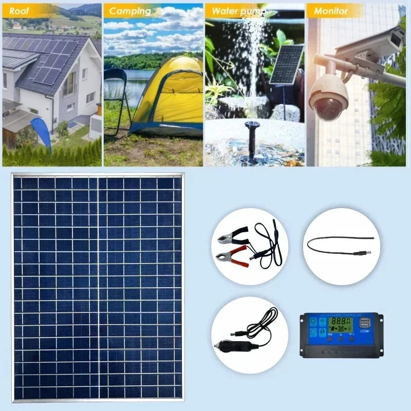 500W–1000W Solar Panel Kit — Complete Off-Grid Solar System for Home, RV & Cabin