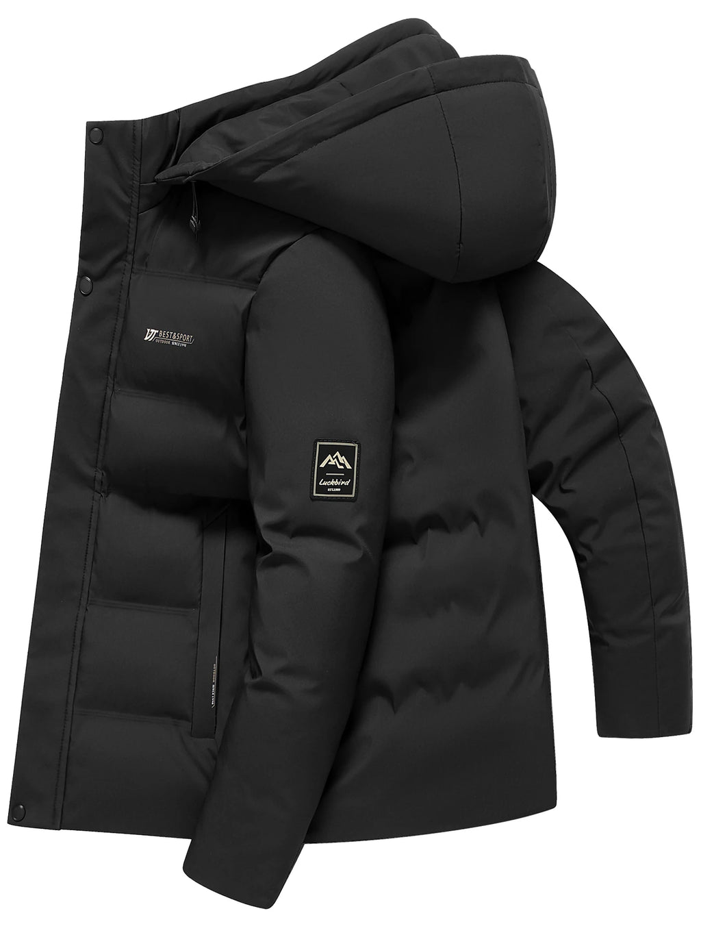 Men's Padded Hooded Jacket – Casual Winter Layer