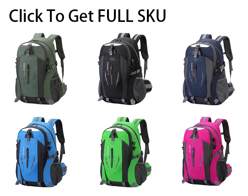 Large Capacity Outdoor Hiking Backpack – Waterproof Climbing Rucksack for Men & Women
