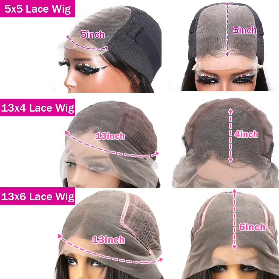 Rosabeauty 34 36inch Hd 13x4 13x6 Curly Wigs Deep Wave Frontal Wig Brazilian Curly Human Hair Wig Loose Water Wave Wig For Women