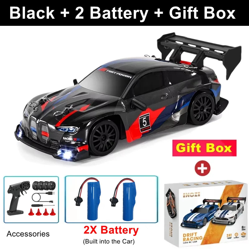 1:24 Scale 4WD RC Drift Car – 20KM/H Off-Road Racing Truck with LED Lights