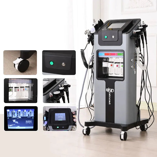 10-in-1 Hydra Aqua Facial Machine — Diamond Dermabrasion, Hydra Peeling & Skin Care System