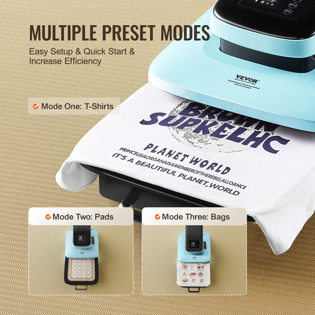 SucceBuy Auto Heat Press Machine 15x15in — Auto Release, Fast Even Heating, Sublimation T-Shirt Press