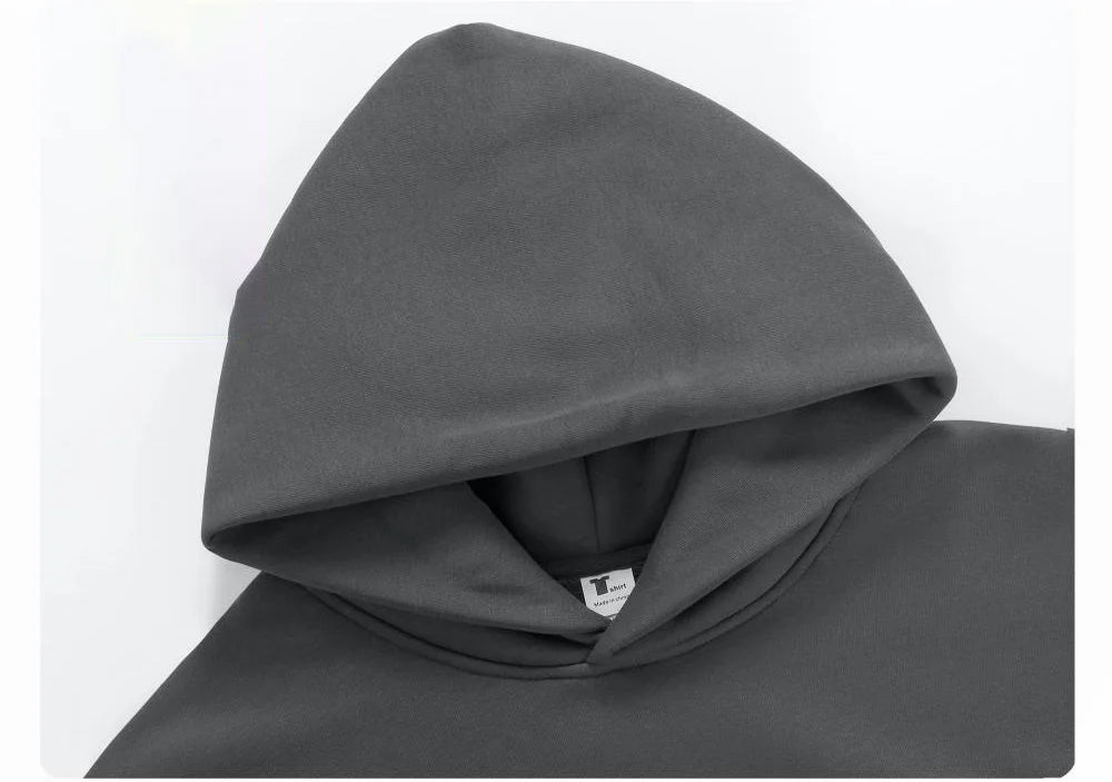 Men's Heavy Cotton Hoodie Sweatshirt — Premium Heavyweight Pullover