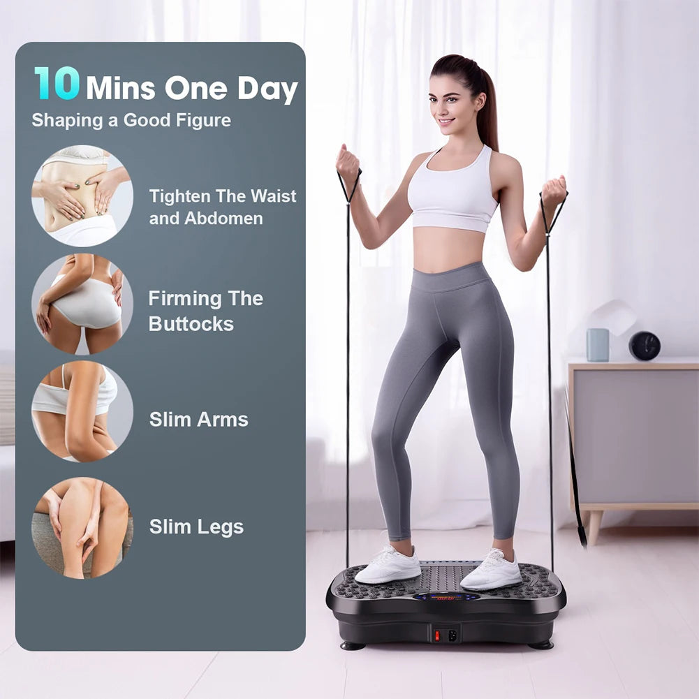 Fat Shaking Bluetooth Full Body Vibration Machine — Adjustable Speed Home Training Platform