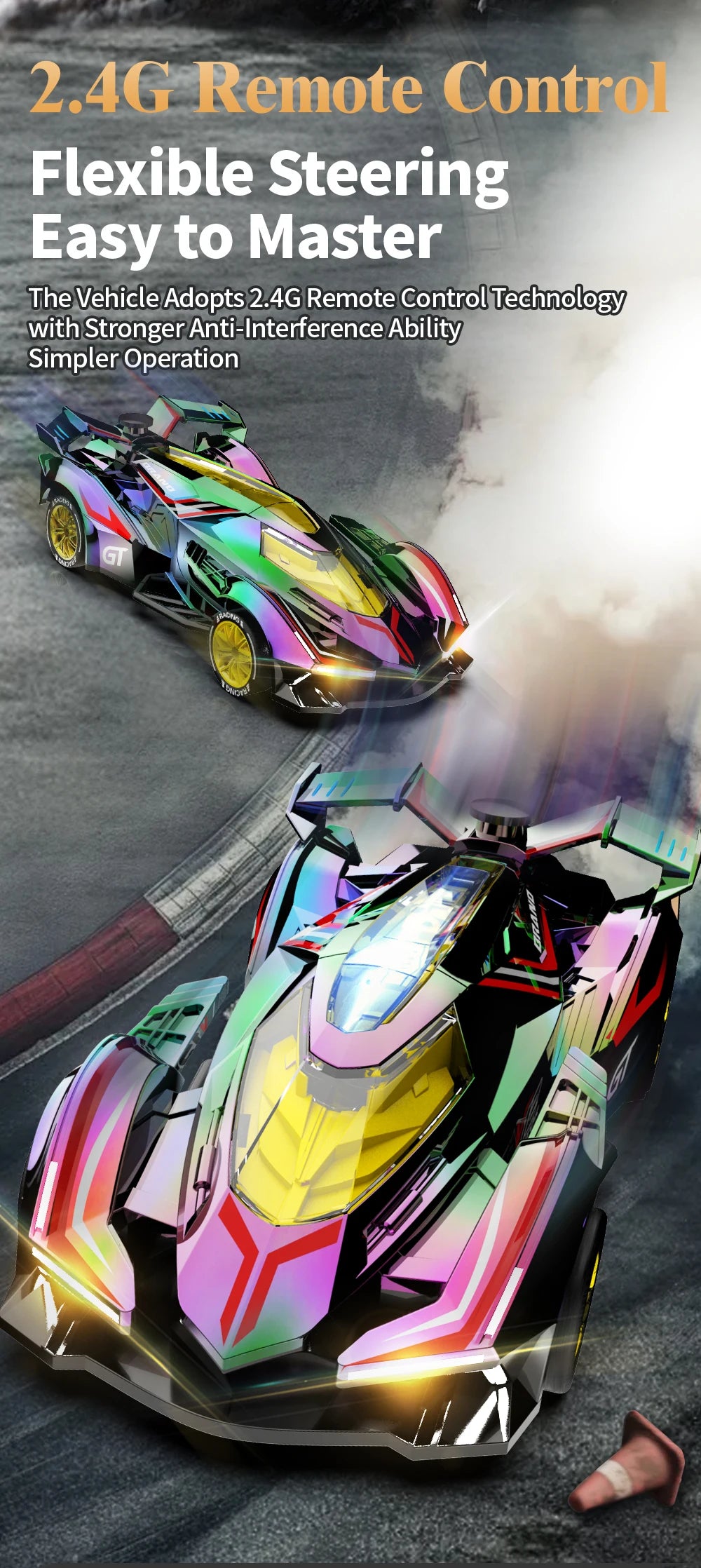 4CH High Speed RC Drift Racing Sports Car – Electric Remote Control Toy Vehicle for Boys & Kids