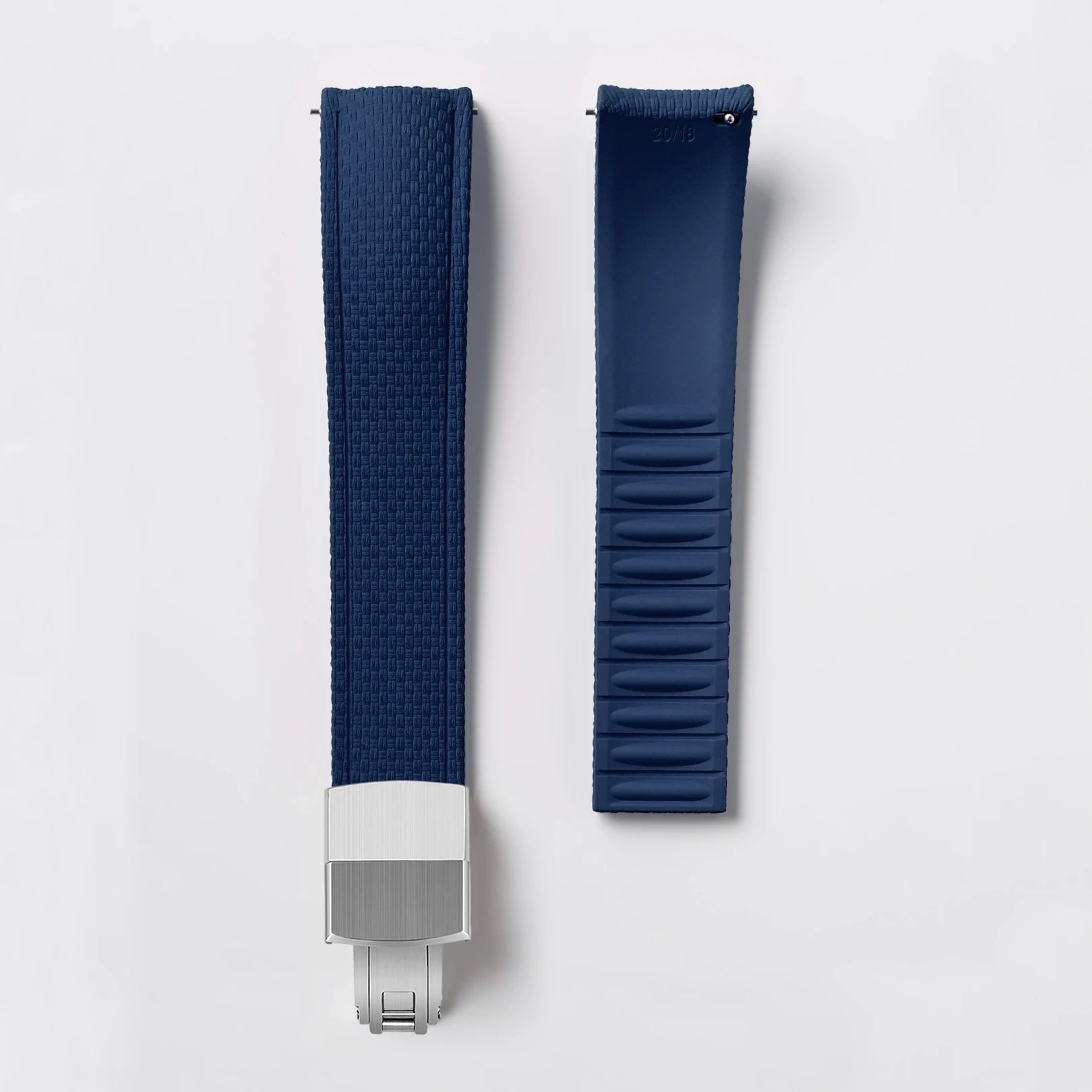 CTS Curved FKM Rubber Quick Release Watch Strap | 18-24mm Universal Diving Bracelet Band