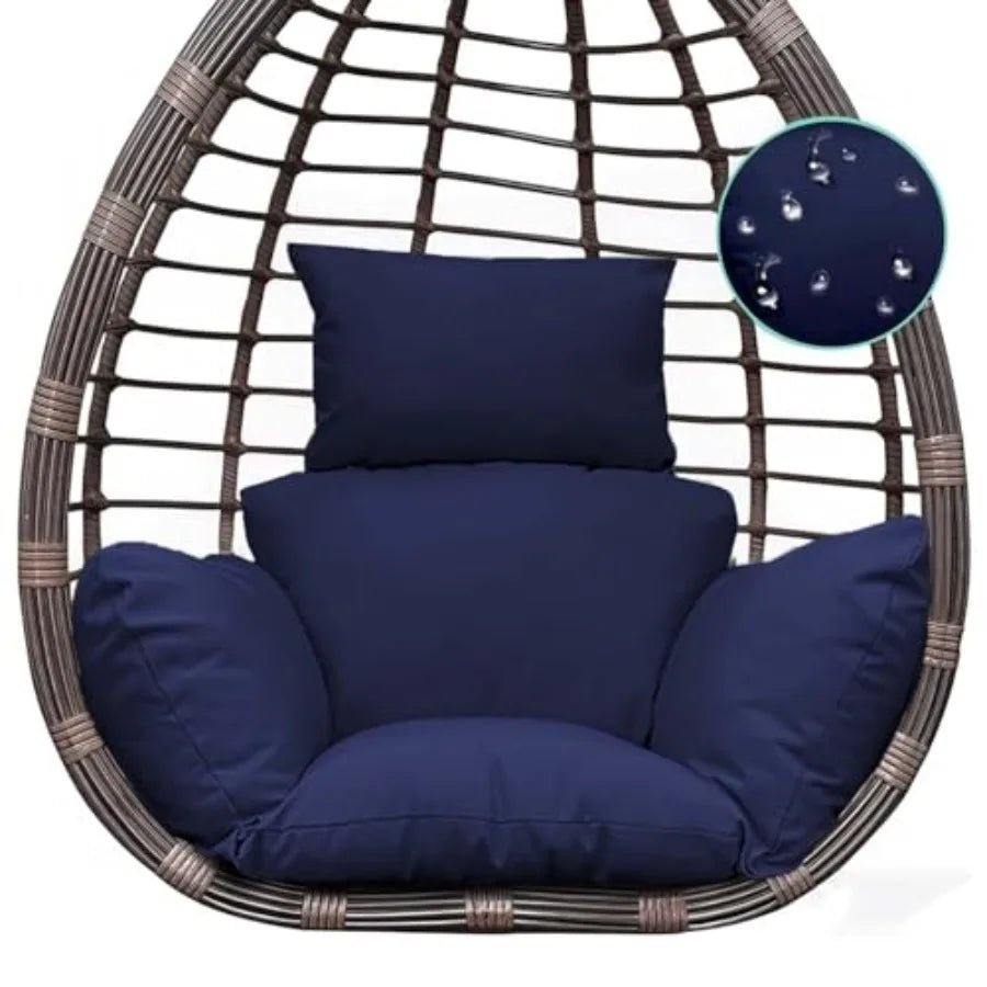 Egg Chair Cushion — Thick Hanging Chair Seat Pad for Indoor & Outdoor Use
